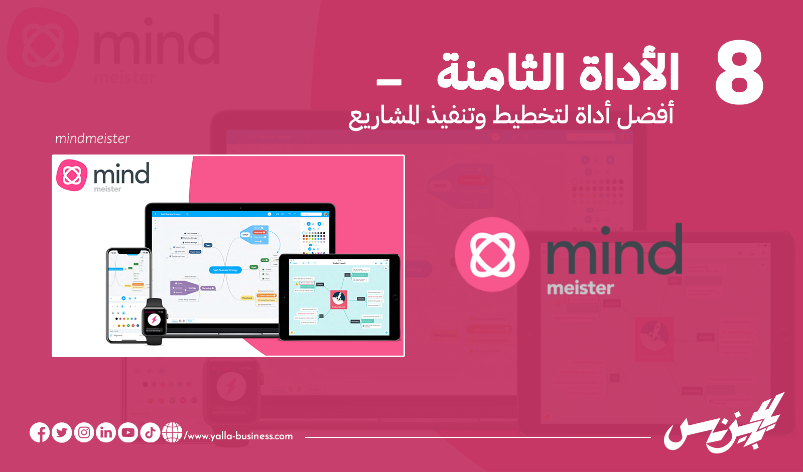 أفضل أداة لتخطيط وتنفيذ المشاريع mindmeister